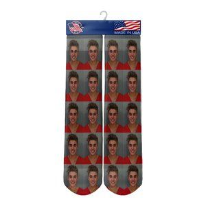 Justin Bieber Mugshot Socks